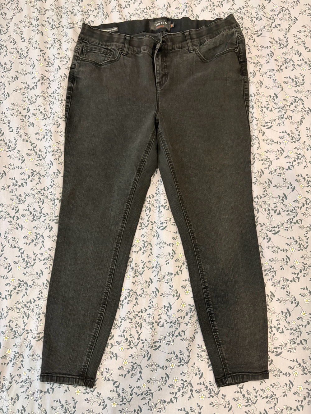torrid Washed Black High-Rise Skinny Jeans